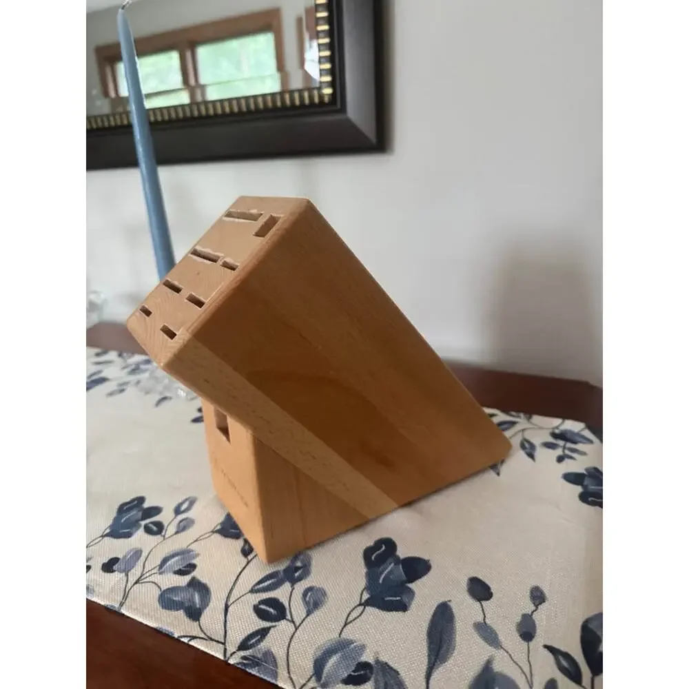 9 Slot Wüsthof Beechwood Knife Block